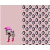 Stenzo Jersey Stoff Zebra rosa mit Schirm, Rapport