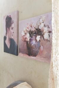 Jeanne dArc Living Wandbild auf Leinwand gross, 2er Set