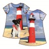 Stenzo Jersey Stoff Hund mit Leuchtturm, Rapport