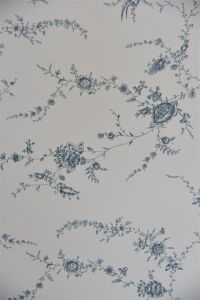Jeanne dArc Living Tapete Floral vine - Ocean blue