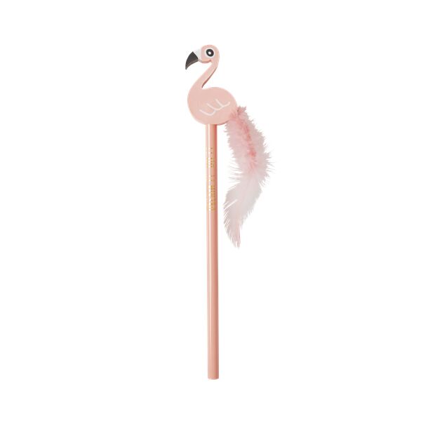 Rice Bleistift mit Gummi Flamingo rosa