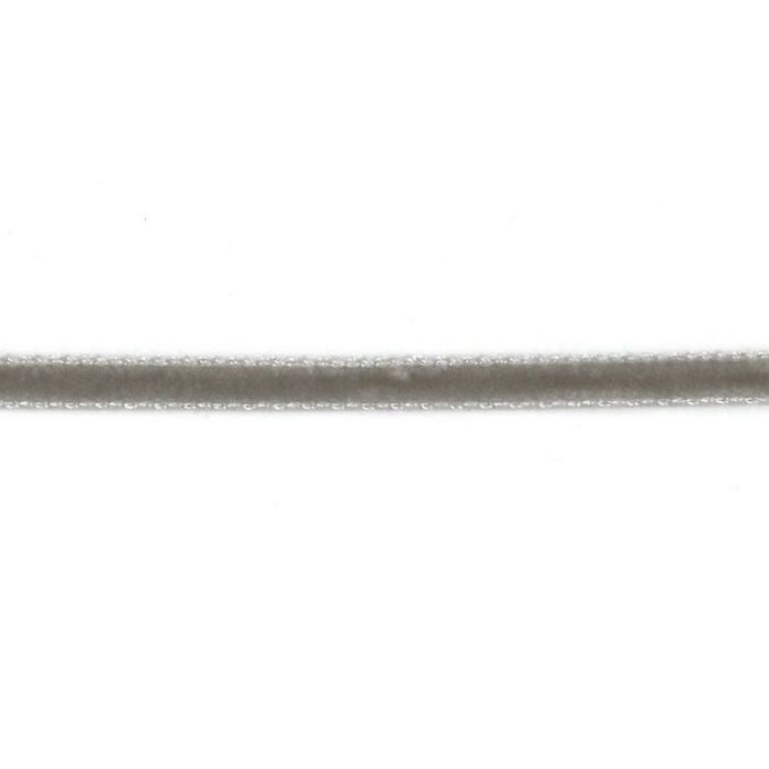 Acufactum Samtband hellgrau elastisch 16mm