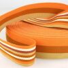 Gurtband Polyester Streifen doppelseitig, orange