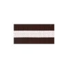 Gurtband Polyester gestreift, braun-weiss, 3 cm