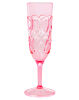 Rice Champagnerglas Acryl Swirly Embossed, pink