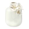 Greengate Vase Anemone klein weiss mit Goldrand