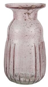 IB Laursen Vase für Hyazinthen pebbled glas rosa