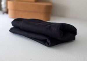 Mind the MAKER Washed Cotton Canvas Twill, Black