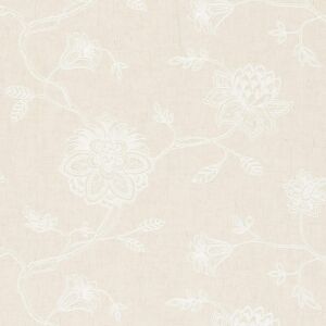 Clarke & Clarke Polyester-Stoff bestickt Whitewell linen