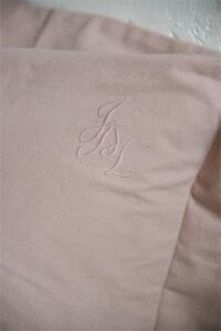 Jeanne dArc Living Duvet + 1 Kissenh&uuml;lle, Monogram dusty rose, 140 x 220 cm