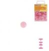 Druckkn&ouml;pfe Kunststoff Pack &agrave; 30 St&uuml;cke, rosa