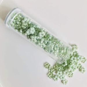 Gütermann creativ Glasperlen Flower beads grün