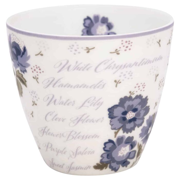 Greengate Latte Cup Beatrice white