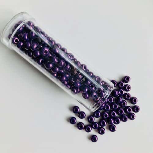 Gütermann creativ Glasperlen Seed Beads Pearl, violett