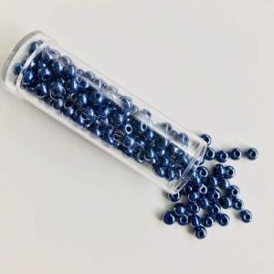 Gütermann creativ Glasperlen Seed Beads Pearl, blau