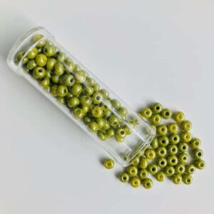 Gütermann creativ Glasperlen Seed Beads Pearl, olive