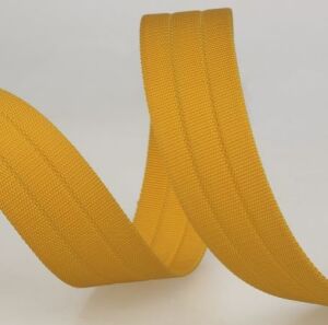 Gurtband Polyester Gros Grain, gelb