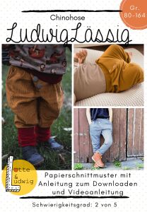Lotte & Ludwig Schnittmuster Chinohose Ludwig...