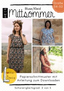 Lotte & Ludwig Schnittmuster Bluse/Kleid Mein Mittwommer,...