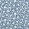 Kokka Cotton Lawn Baumwollstoff Blumen, hellblau