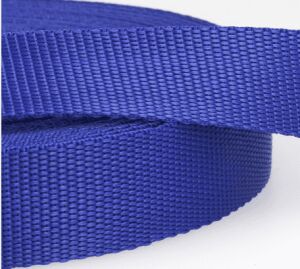 Gurtband, Polypropylen blau 2.5 cm