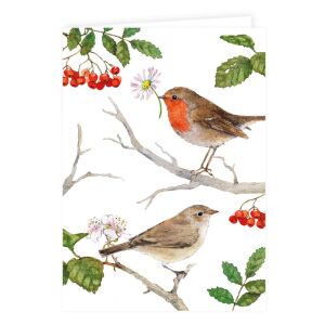 Grätz Doppelkarte mit Kuvert Gartenvögel