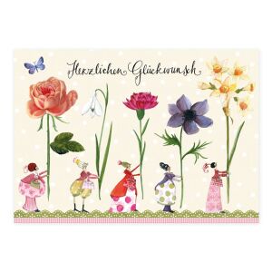 Grätz Postkarte Blumenfrauen