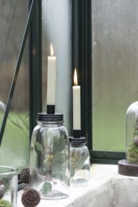 IB Laursen Kerzenhalter Glas für Stabkerzen mit...