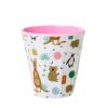 Rice Melamin Kids Becher small Party Animal rosa