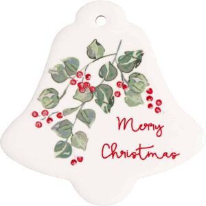 Greengate Magnet Merry Christmas white, 4er Set