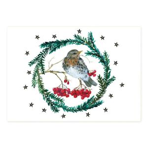 Grätz Postkarte Wintervögel