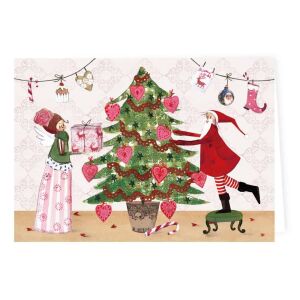 Grätz Doppelkarte mit Kuvert Weihnachtsbaum