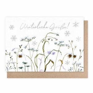 Grätz Doppelkarte mit Kuvert Wintergräser