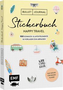 EMF Bullet Journal Stickerbuch Happy Travel