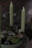 IB Laursen Adventskerzenhalter f&uuml;r 4 Kerzen verschiebbar, dusty green