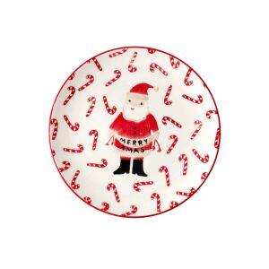 Rice Keramik Teller Weihnachtsmann & Zuckerstangen