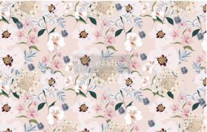 Vintage Paint Redesign Decoupage Tissue Paper Blush Floral