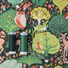 Monaluna Bio-Baumwollstoff (Popeline) Twilit Forest vert