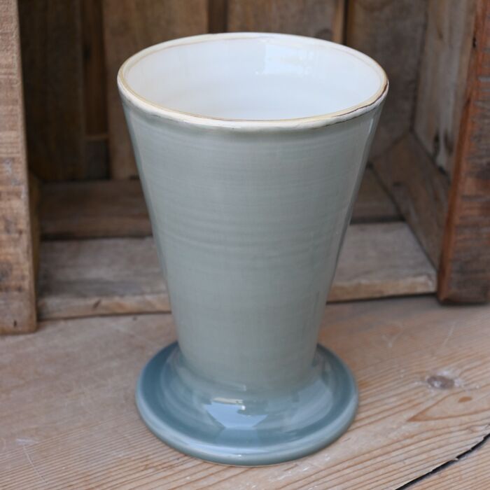 Grün & Form Vase 17cm, olivgrün