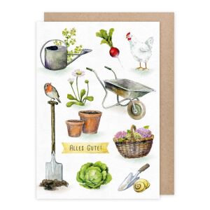 Grätz Doppelkarte mit Kuvert Gartenfreude