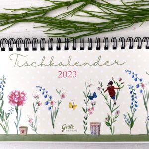 Grätz Tischkalender Blumen 2023