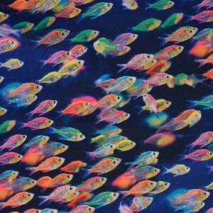 Softshell Stoff Neonfische