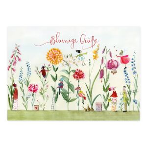 Grätz Postkarte Blumenpracht
