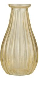 IB Laursen Vase Anemone gerillt, gelb