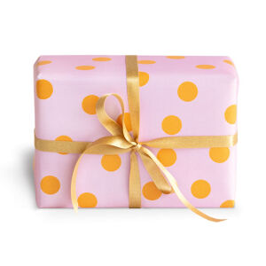 Krima & Isa Geschenkpapier Punkte Pink Orange