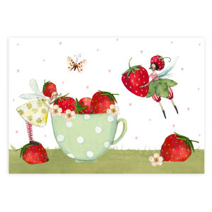 Grätz Postkarte Erdbeeren