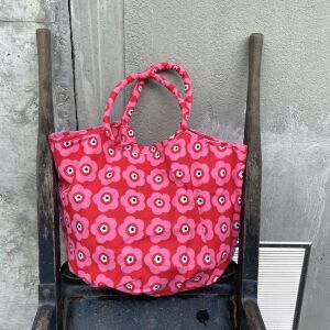 Overbeck & Friends Canvas Shopper Mimi, rot-pink