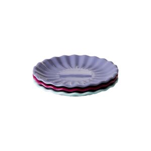 Rice Melamin Kuchenteller Mint, Purple, Plum, 3er Set