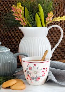 Greengate Latte Cup Abella white