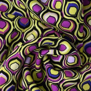 Viskose-Twill Stoff Tear Drops, purple